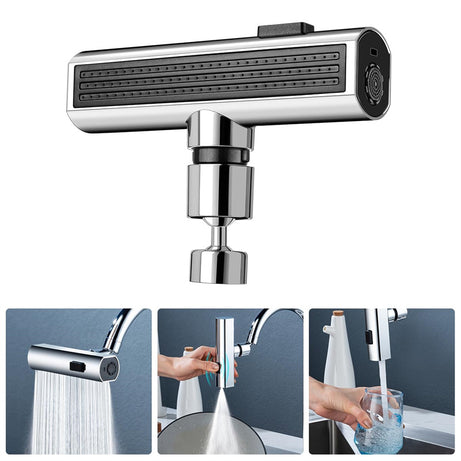 Kitchen Faucet Waterfall Outlet Splash Proof Universal Rotating Bubbler Multifunctional Water Nozzle Extension Kitchen Gadgets - IQLyfe