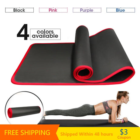 Exercise Mat Fitness - Eco-Thick Yoga Bliss Mat